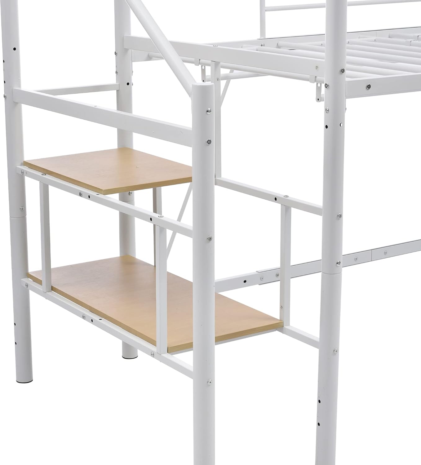 【高さ130cm】ロフトベッド パイプベッド シングル 耐荷重150kg 高さ 高さ130cm】ロフトベッド パイプベッド シングル 耐荷重150kg 高さ