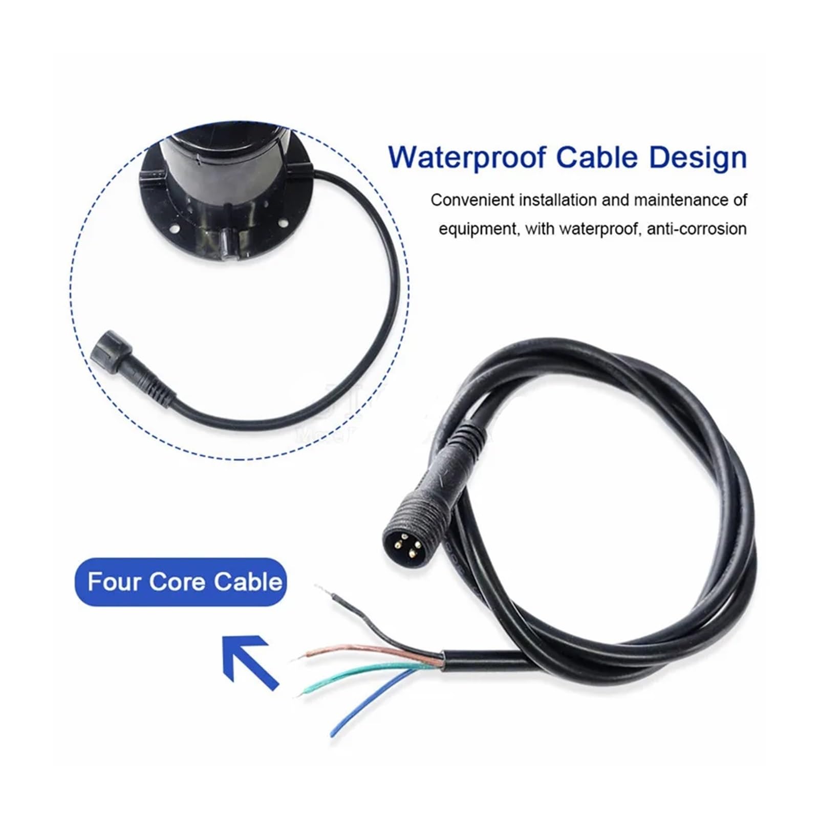 Estación meteorológica de 60 m/s, anemómetro 3 tazas for exteriores, salida Sensor RS485 4-20MA 0-5V, velocidad del viento fibra policarbono(RS485 Kit)