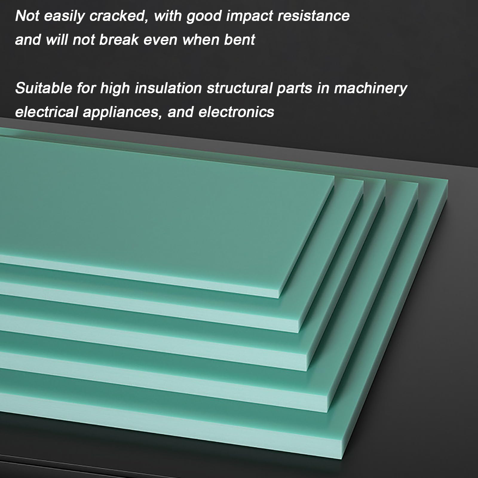 Fiberglass Insulation Board FR4 250x250mm Pannello in Fibra di Vetro Laminato Resistente Calore E all'Usura per Apparecchiature Elettriche E Uso Industriale,25mm