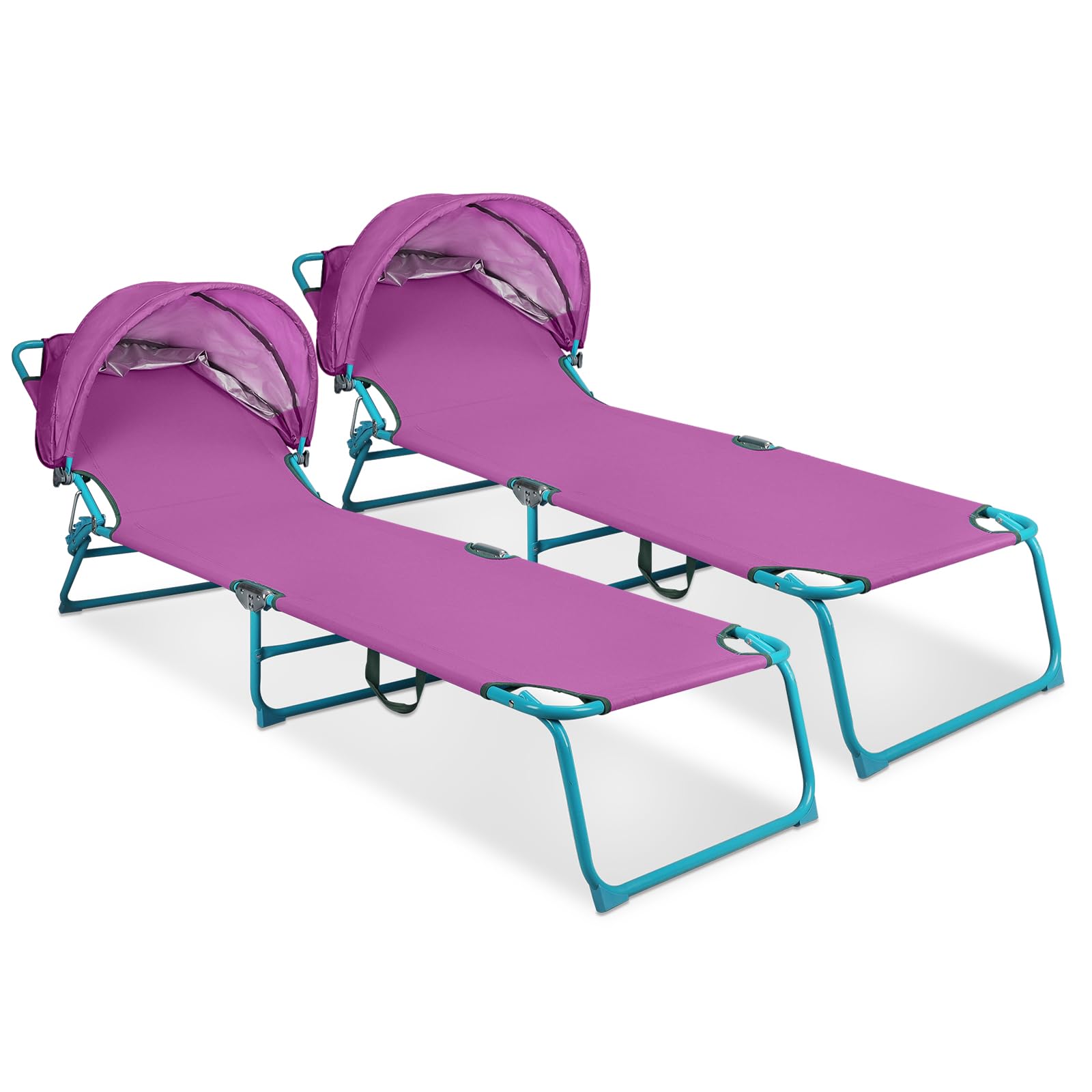 Chaise longue de plage avec auvent réglable pour vos après-midi farniente et bronzage au jardin