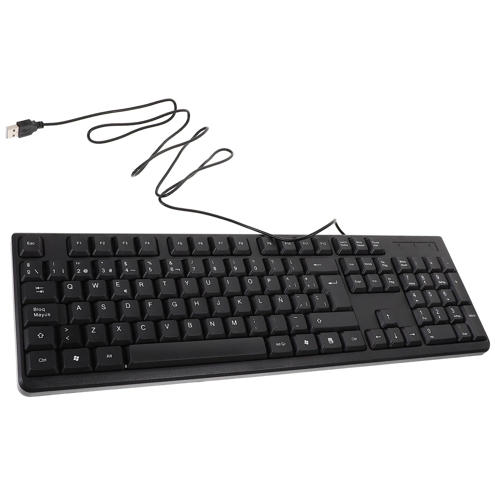 Clavier ordinateur de bureau filaire compact iplusmile noir - 8