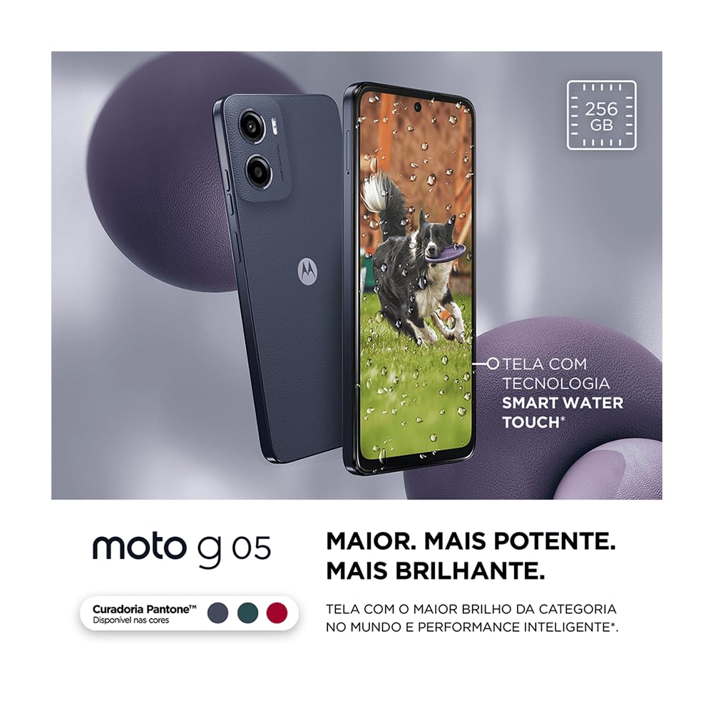 Smartphone Motorola Moto g05-256GB 12GB (4GB RAM + 8GB Ram Boost