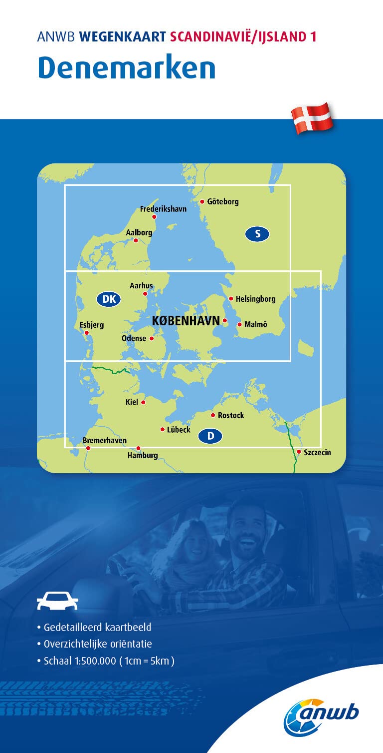 Denmark road map (1) (Wegenkaart)