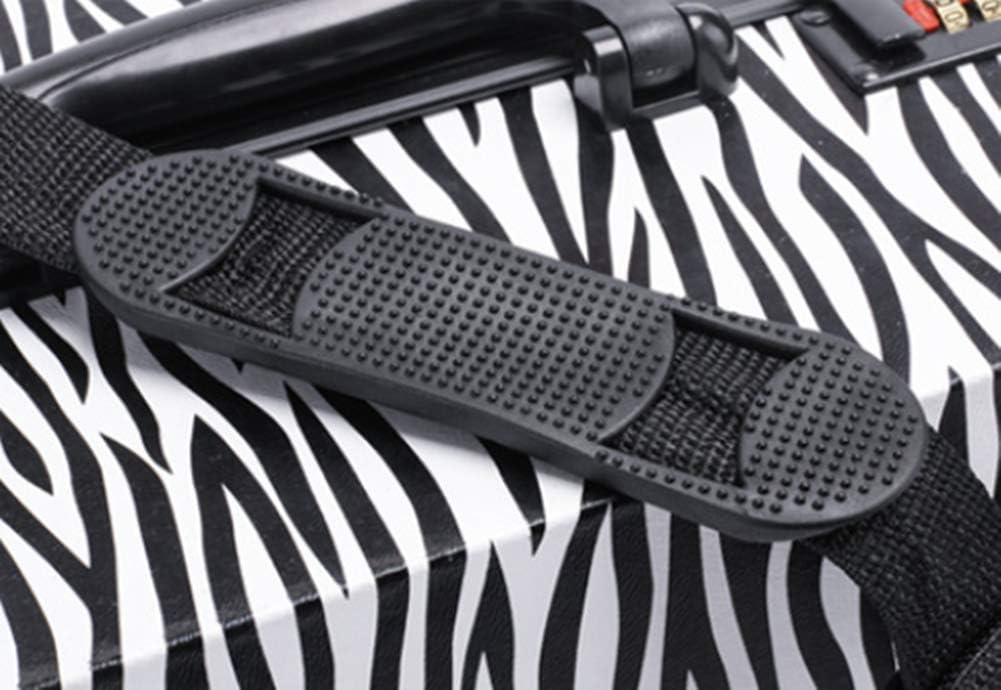 Makeup Professional Adjustable - 6 Trays Cosmetic Cases Makeup Storage Box Lock+1 shoulder strap,36x18.5x24.5cm,A (A)