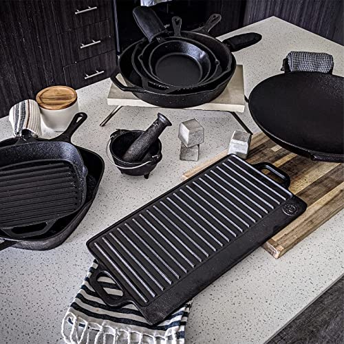 Backcountry Iron 14 Inch Cast Iron Wok With Flat Base And Handles #TOP5