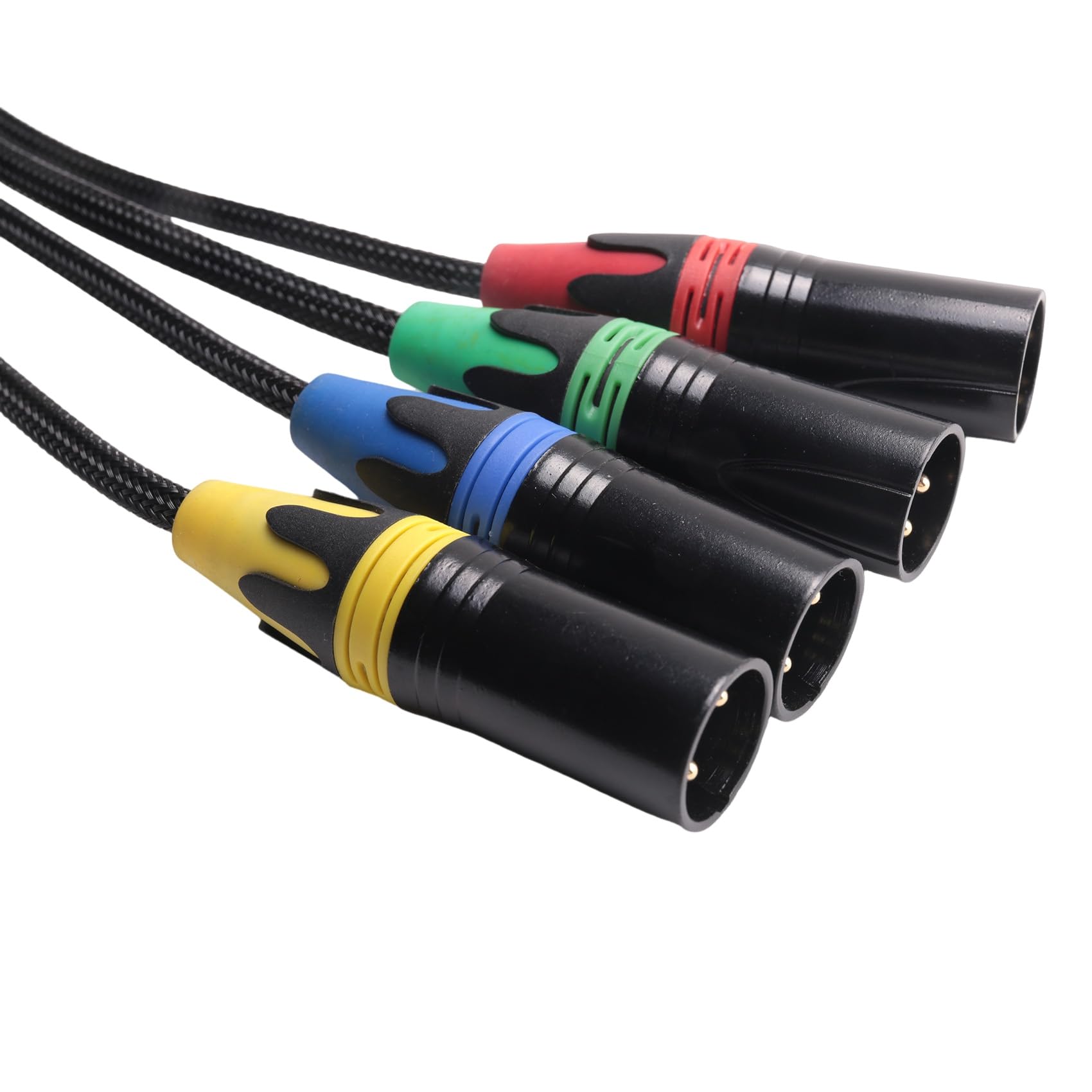 1 Par XLR de 4 Canales, 3, ConexióN de Escenario y Estudio de Red MúLtiple, Cable XLR Macho y Hembra, Audio de Escenario RJ45