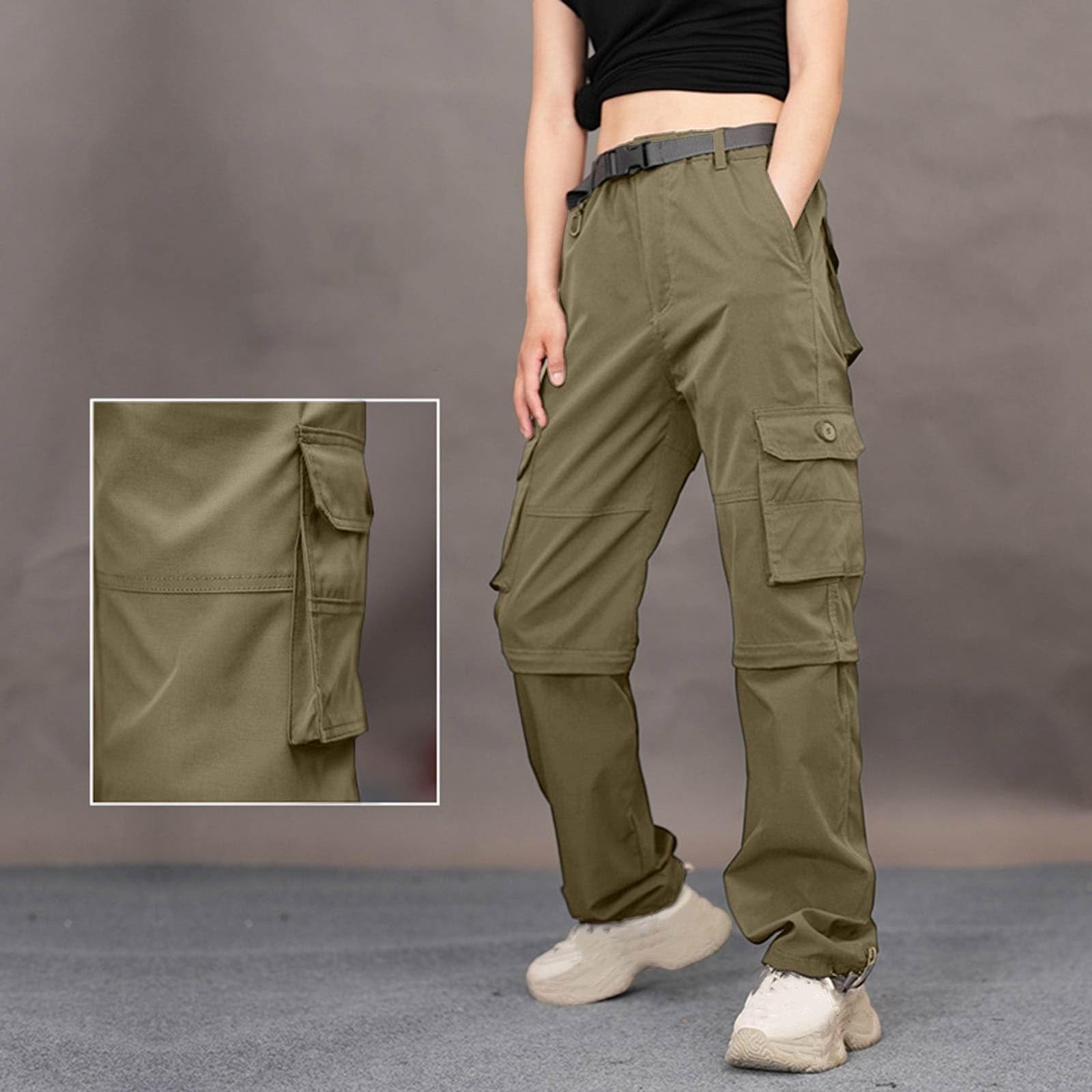 Pantaloni Donna Trekking Estivi Pantalone Estivo Ciclisti Wide Leg Sweatpants Curvy Protezioni Harem Push Up Cargo Lavoro Palestra da Palazzo Baggy Jogger