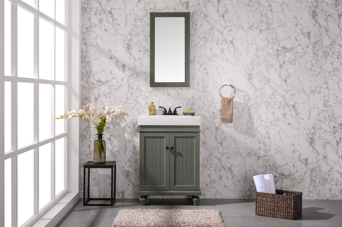 5 Best Shallow Bathroom Vanity Picks for 2026 1 Legion Furniture 24-inch Pewter Green Sink Vanity — product photo