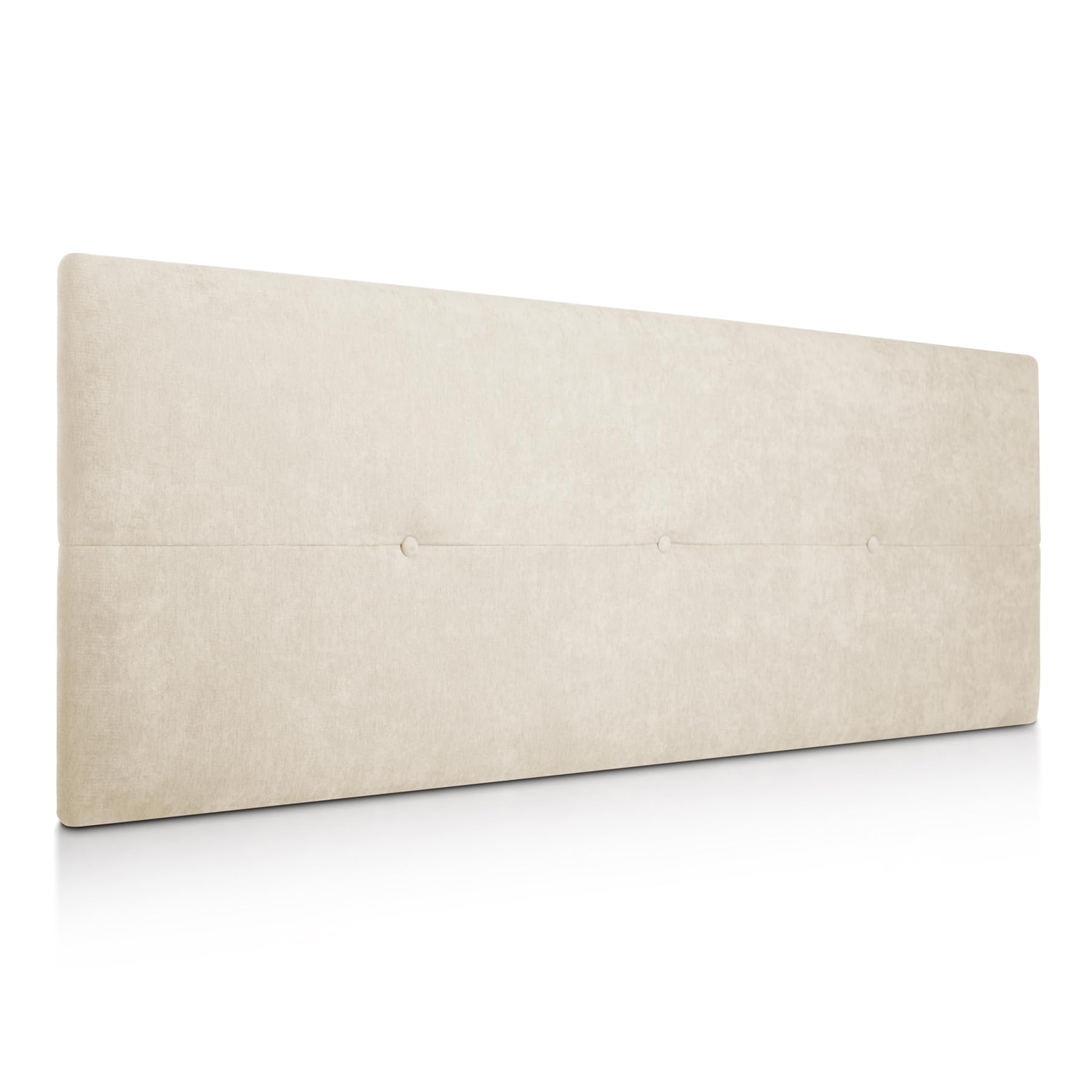 SUENOSZZZ - Cabecero de Madera Jazmin, tapizado Acolchado, en Tela Rio5 Color Beige Cabeceros Madera para Dormitorio | Cama Matrimonio | Cama Juvenil | Camas de 140 cm, 135 cm, 120 cm
