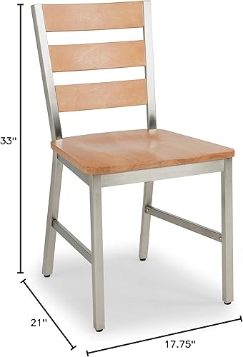 Miniatura 6 de Homestyles Par de comedor, solo 2 sillas, marrón