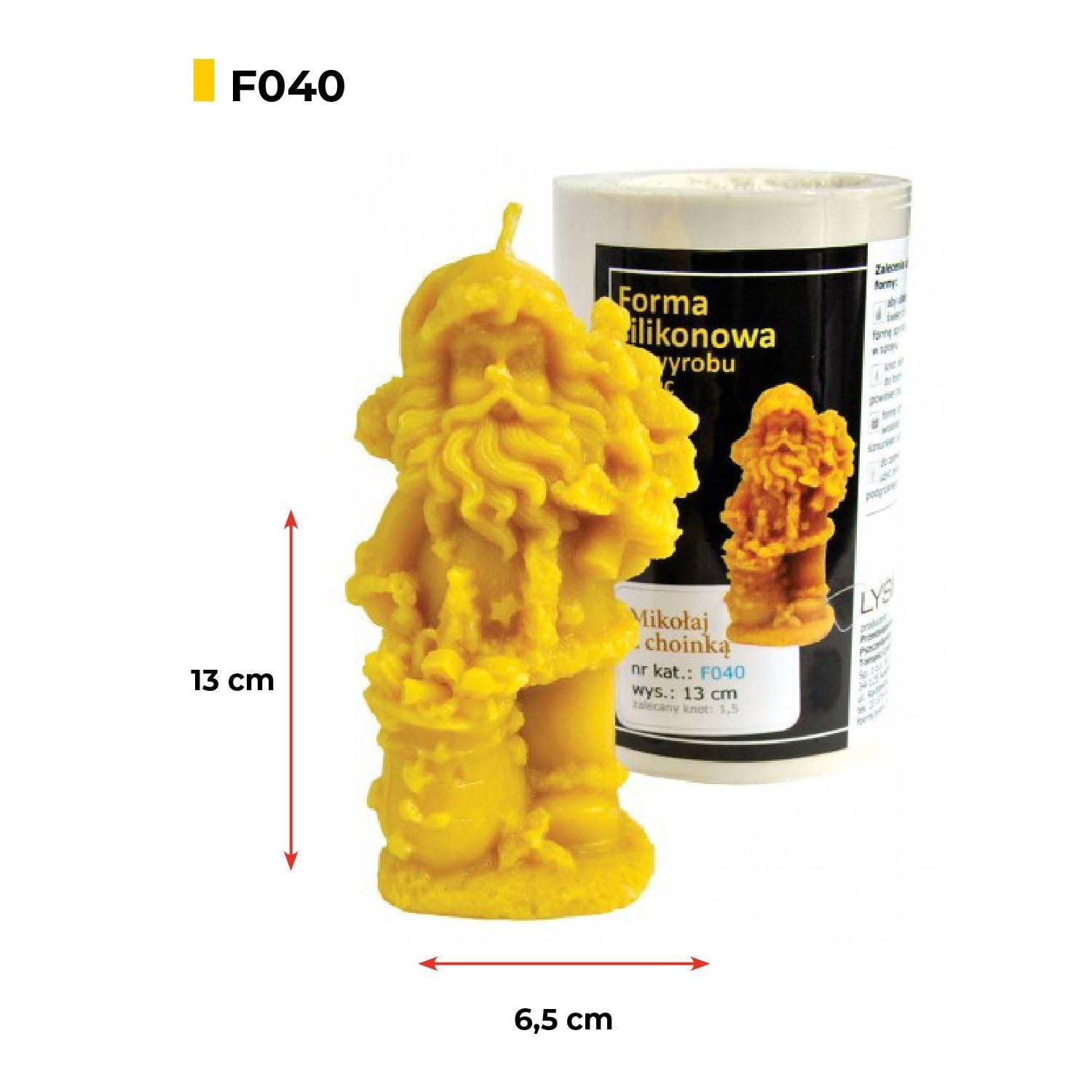LYSON Kerzengießform Silikonform Der Weihnachtsmann mit einem Weihnachtsbaum Silikonkerzenform Gießform Aromatherapie Kerzen 3D Kerzenherstellung Bienenwachskerzen gGeschenkidee selbstgemachte Kerzen