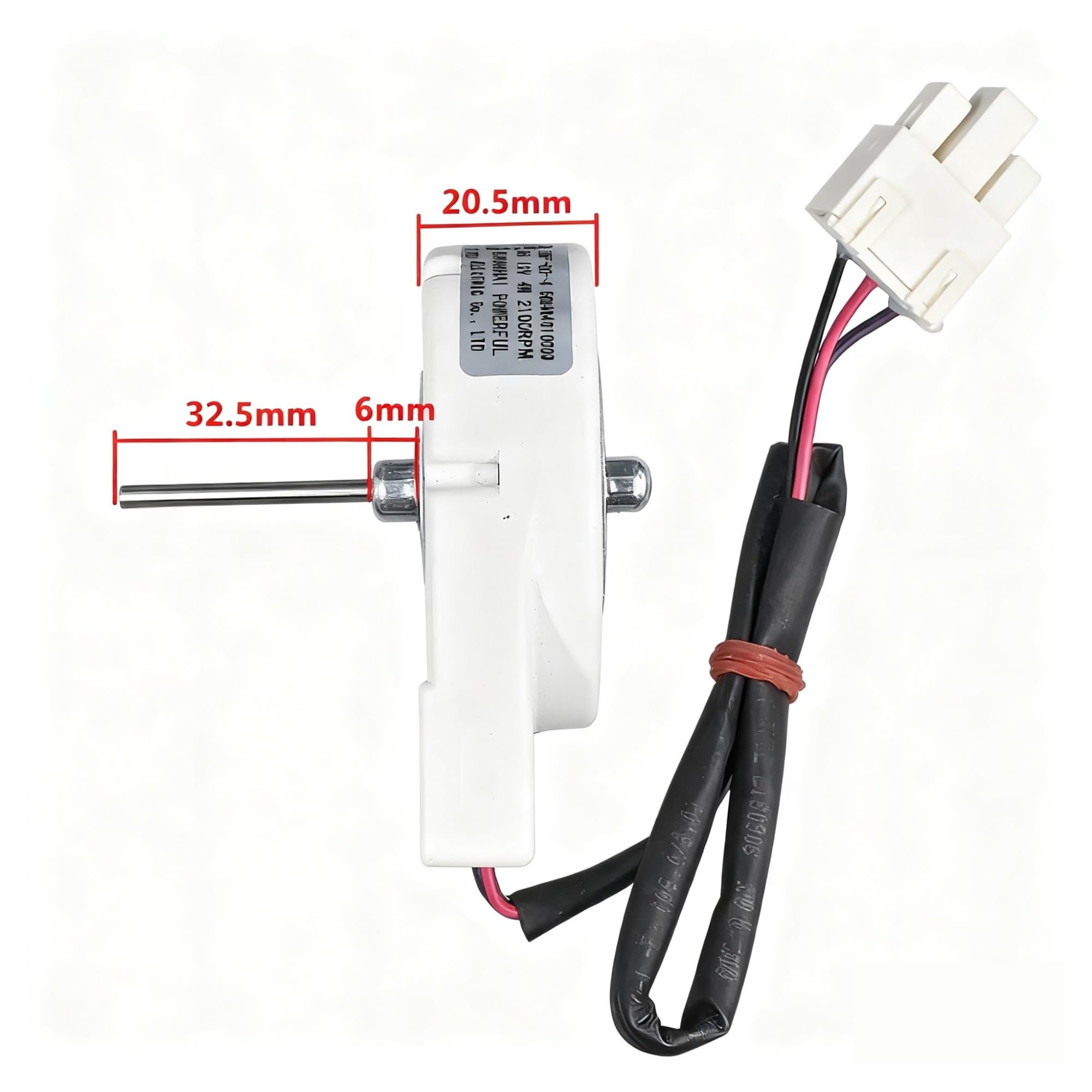 Motor De Ventilador De Refrigerador 50240401000Q ZWF-02-4,Compatible Con Midea,DC12V 4W Refrigerador Radiador Congelador Refrigeración