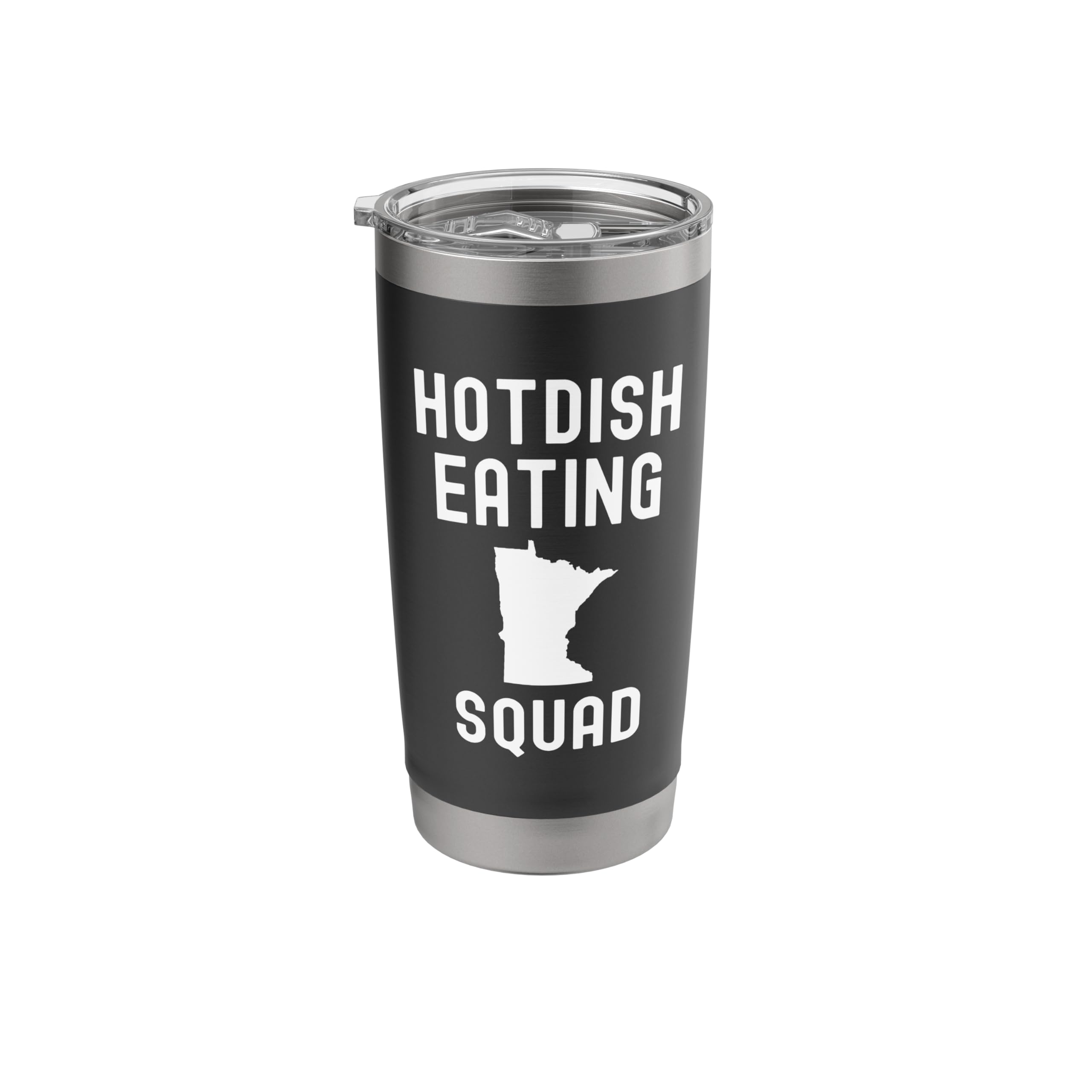 Hotdish eating squad Minnesota funny Midwestern food humor Stainless Steel Insulated Tumbler