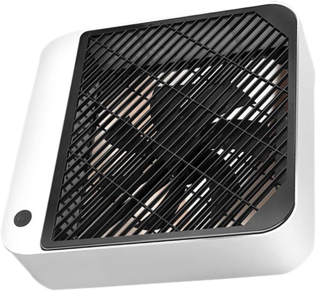 ERINGOGO 1Pc Desk Fan Rechargeable Mini Fan for Office Dormitory Home Battery Operated Quiet Cooling Fan White