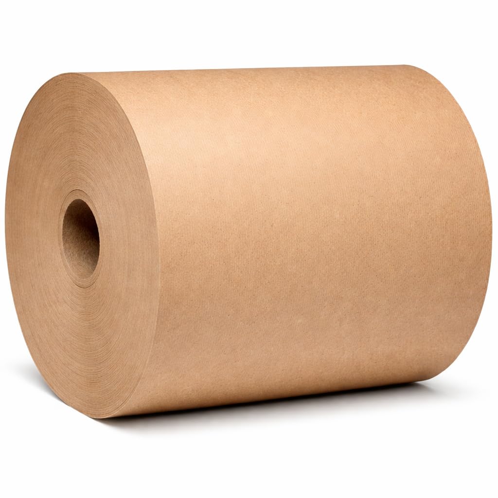 SupplyAir Brown Kraft Paper Roll 40 lb Paper Weight 12 in x 760 ft for Wrapping, Cushioning, Void Fill