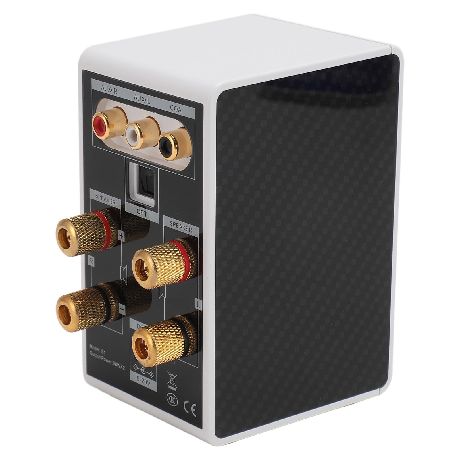 Cuifati Amplificador Compacto Bluetooth 5.0 de 200 W, Receptor Estéreo de Doble Canal con USB, Entrada óptica y Coaxial para TV 4K, Computadora, Cine en Casa, Oficina, Uso en Exteriores (White)