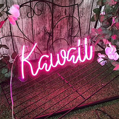 Letrero de neón Kawaii panel acrílico luz de modelado led para pared 2