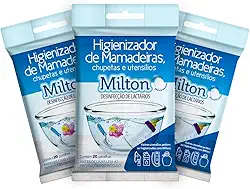 Kit 60 Pastilhas p/Higienizar Mamadeiras e Chupetas - Clorin Milton