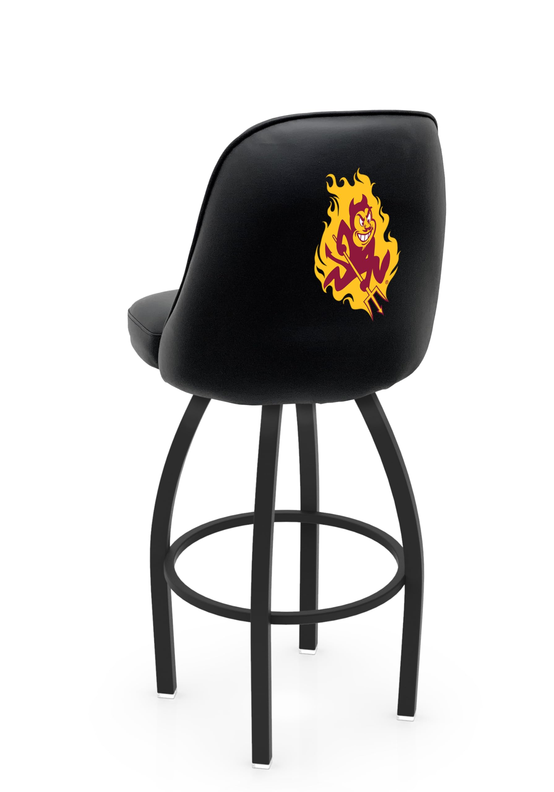 L048 Logo Grizzly Arizona State Swivel Counter Stool with Sparky Logo