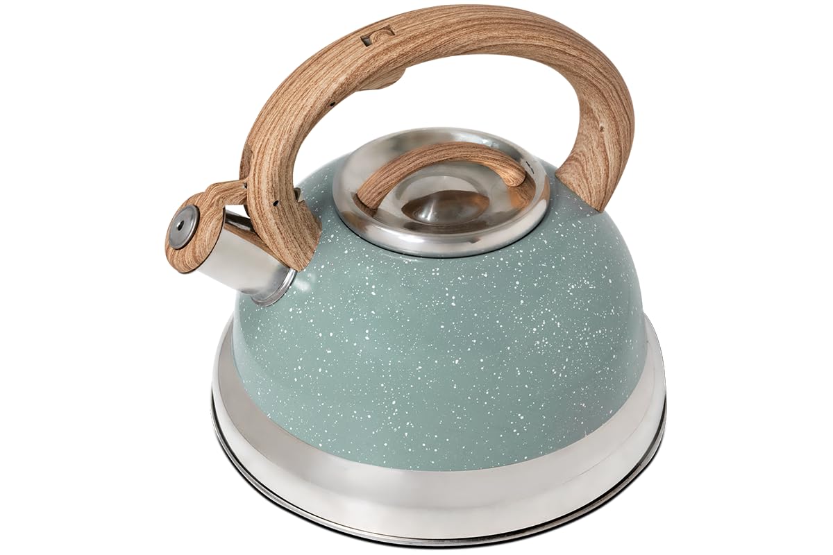 Brinox - Chaleira 2,7L com Apito Roma - Verde