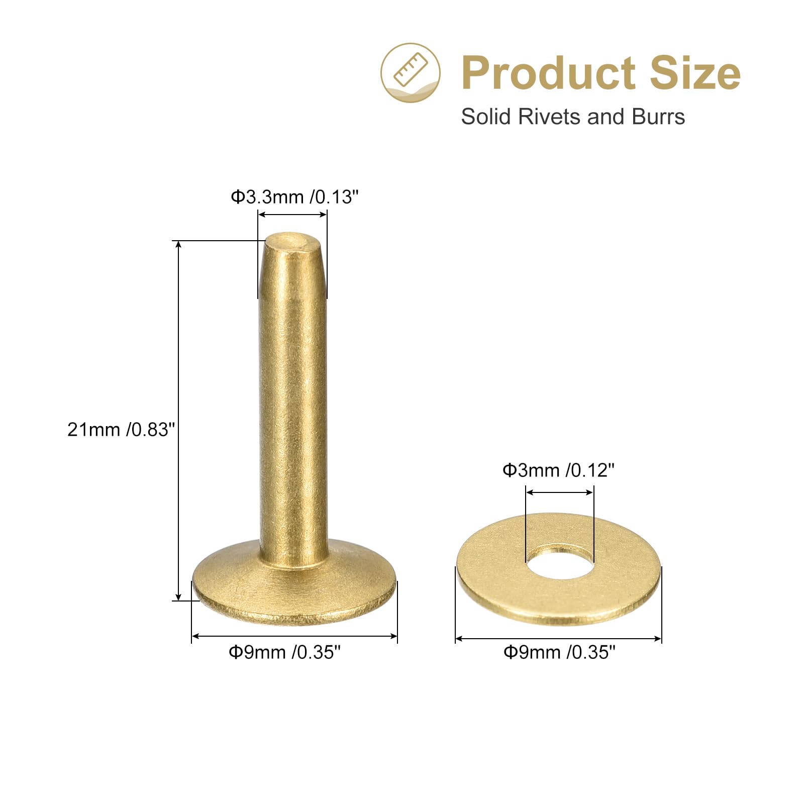 Kit 364 Ribattini Per Cuoio - 3 Misure E 4 Colori Con Martello E Utensili Per Fai Da Te - Foto 8