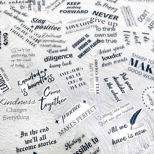 Motivational Quote Stickers for Journals and Crafts