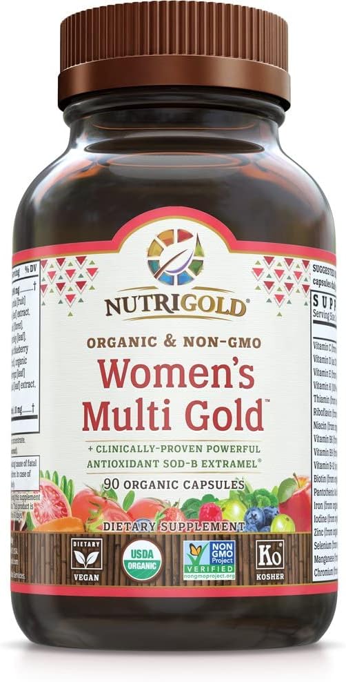 Nutrigold Organic Multivitamin for Women, Women's Multi
