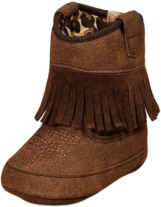 M&F Western Products Baby Bucker Annabelle Girls' Western Boots - Brown, 0 Infant M