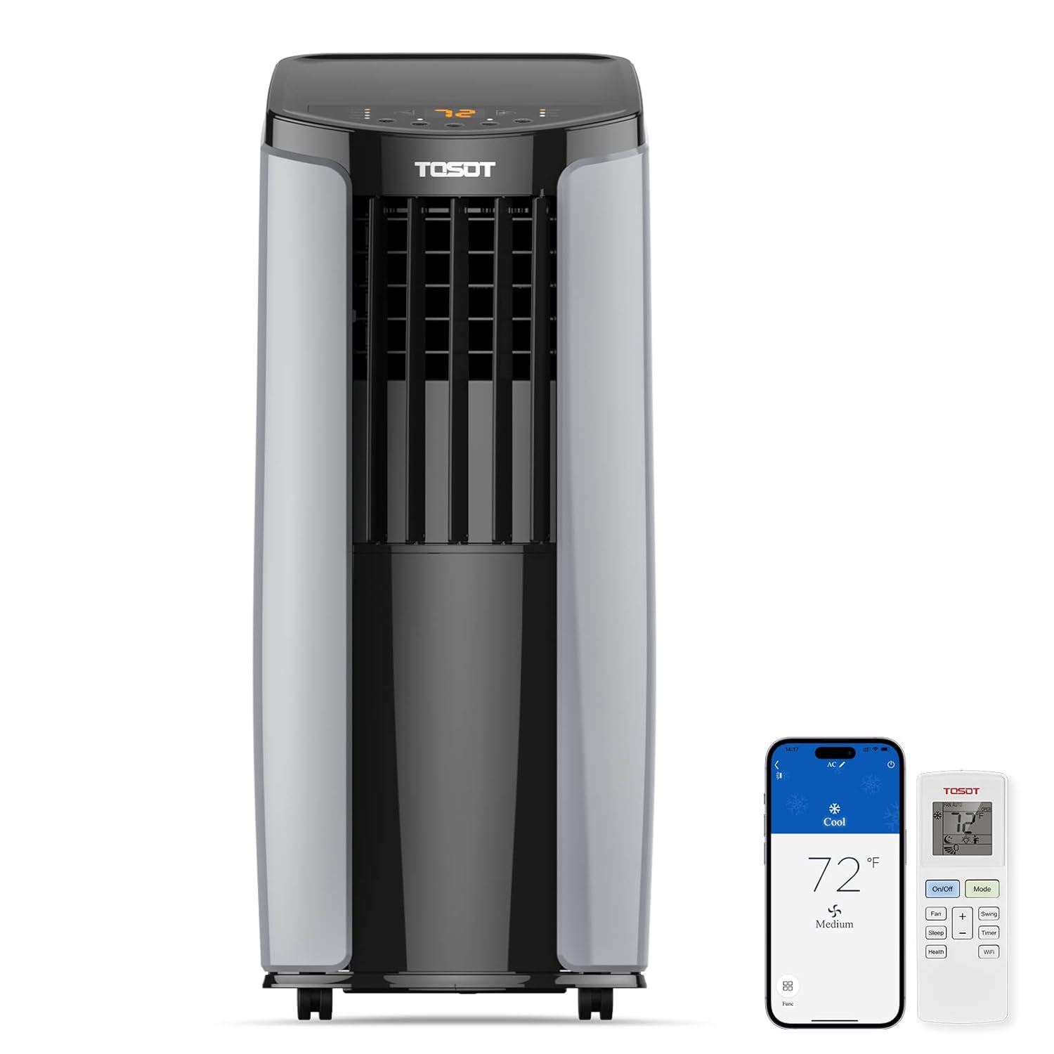 TOSOT 9 700BTU 5 000 BTU SACC Portable Air Conditioner Smart Wifi Control AC Unit with Dehumidifier Fan