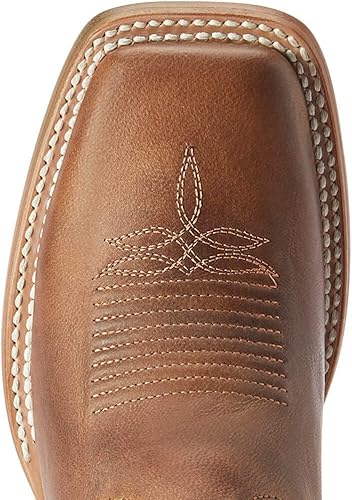 Miniatura 4 de ARIAT Botas casuales bordadas de punta cuadrada para mujer de la frontera Tilly Tacón bajo de media pantorrilla 1-2" - Marrón