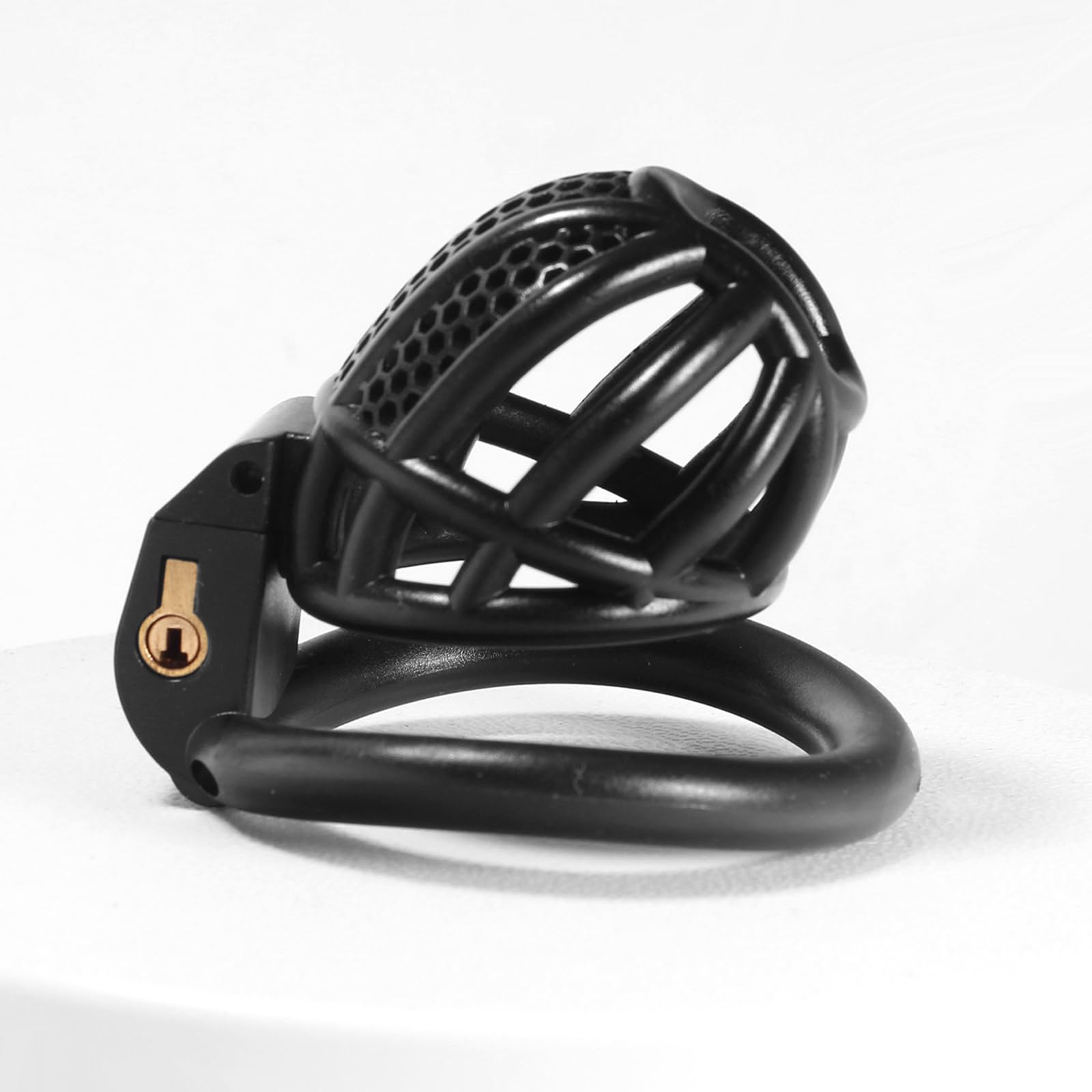 BDSMJOY Piccola gabbia di castità per uomo, chastity cage gabbia per il cazzo SM bondage slave sex toys, uomo pene Cock cage (Nero)
