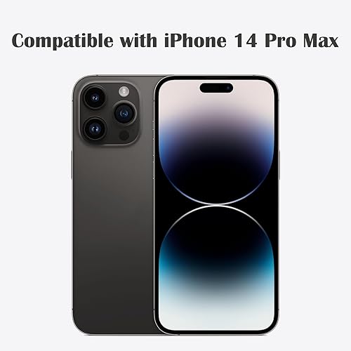 Miniatura 2 de Juego de 3 fundas de repuesto para lente de cámara trasera para iPhone 14 Pro Max, repuesto de cubierta de lente de vidrio trasero con adhesivo