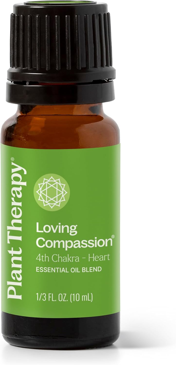 Plant Therapy Chakra 4 Loving Compassion (Heart Chakra) Essential Oil Blend 10 mL (1/3 oz) 100% Pure, Undiluted, Great for Meditation