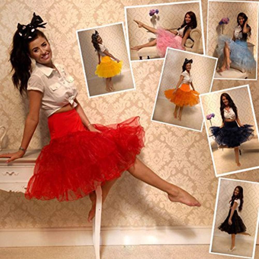 Women's 50s Vintage Petticoat Half Slip Tutu Underskirt 25.59" Crinoline Rockabilly - Image 2