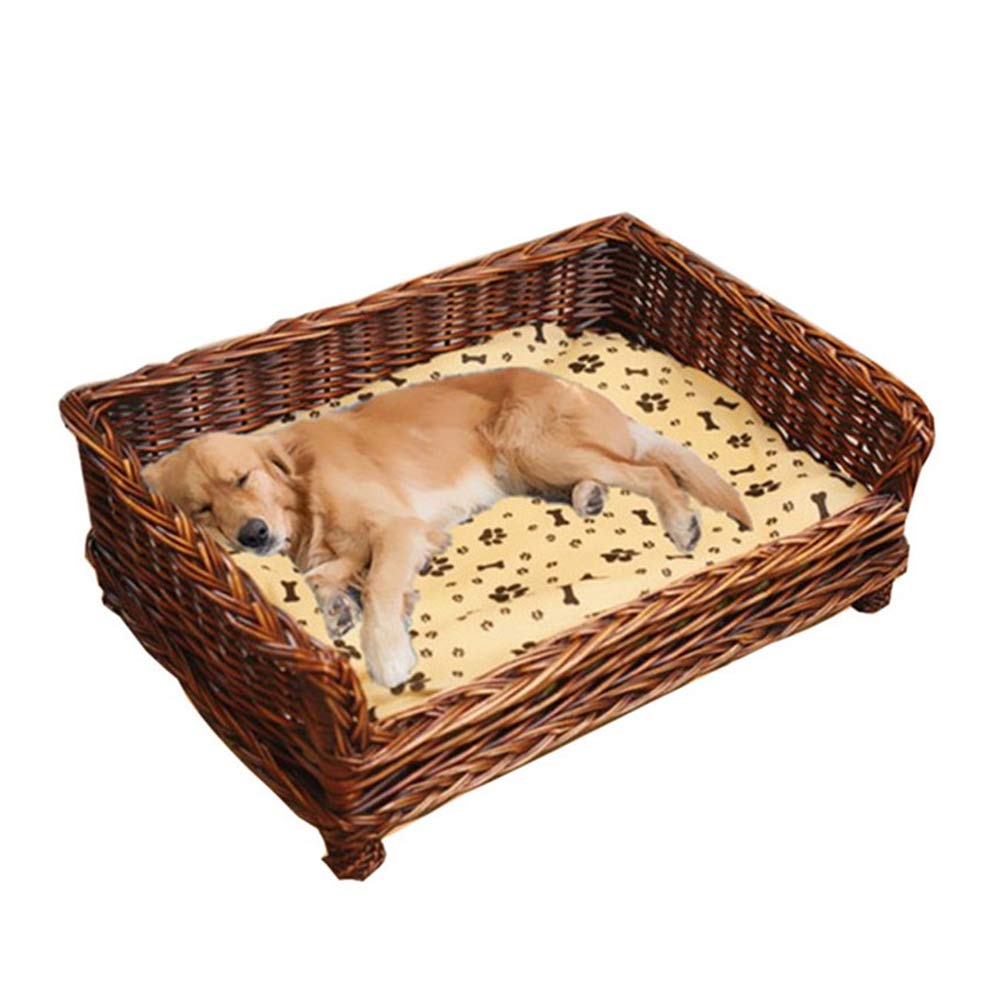 Panier en rotin Art Déco pour petit chien dans votre salon