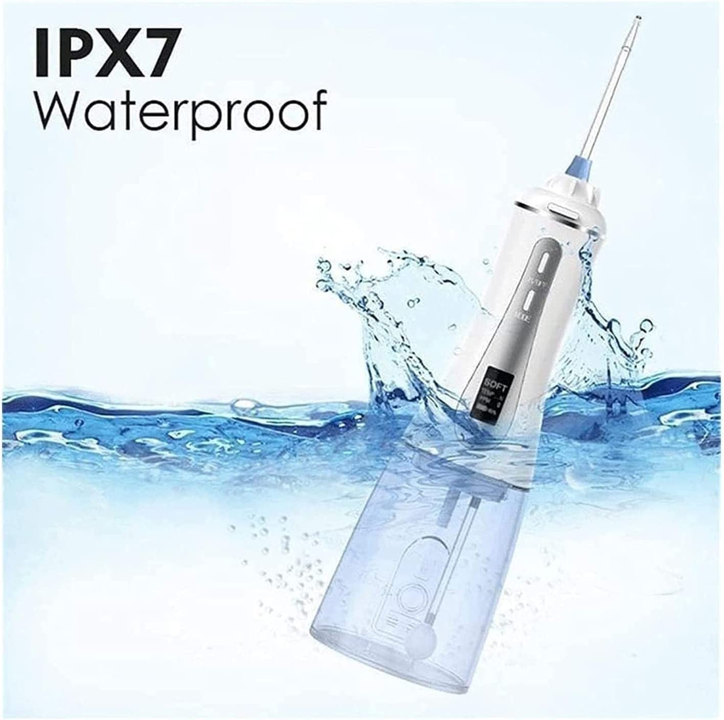 ARTSZY Ząb Cleaner Water Floss, przenośny skaler dentystyczny z 5 trybami i 350 ml zdejmowany zbiornik wodny wodoodporne wodoodporne dentystyczne beznadziejne, zębów do przejechania domu