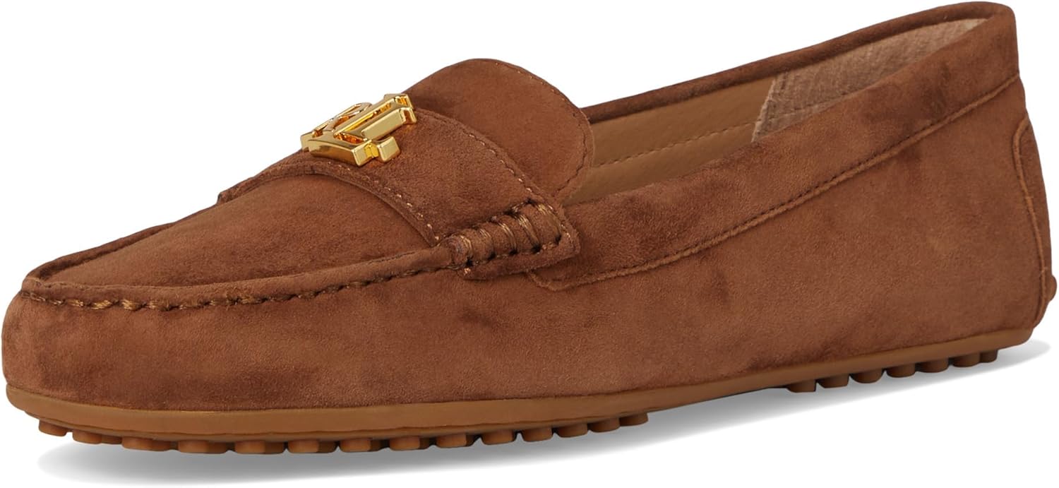 Lauren Ralph Lauren Womens Barnsbury Suede Loafers - Image 7