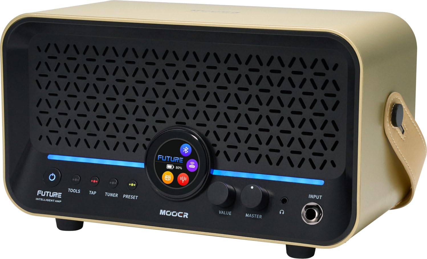 Mooer F15i Li - Multi-Effects & Modeling Guitar Combo, 15 Watt, with Battery - Imperial Gold
