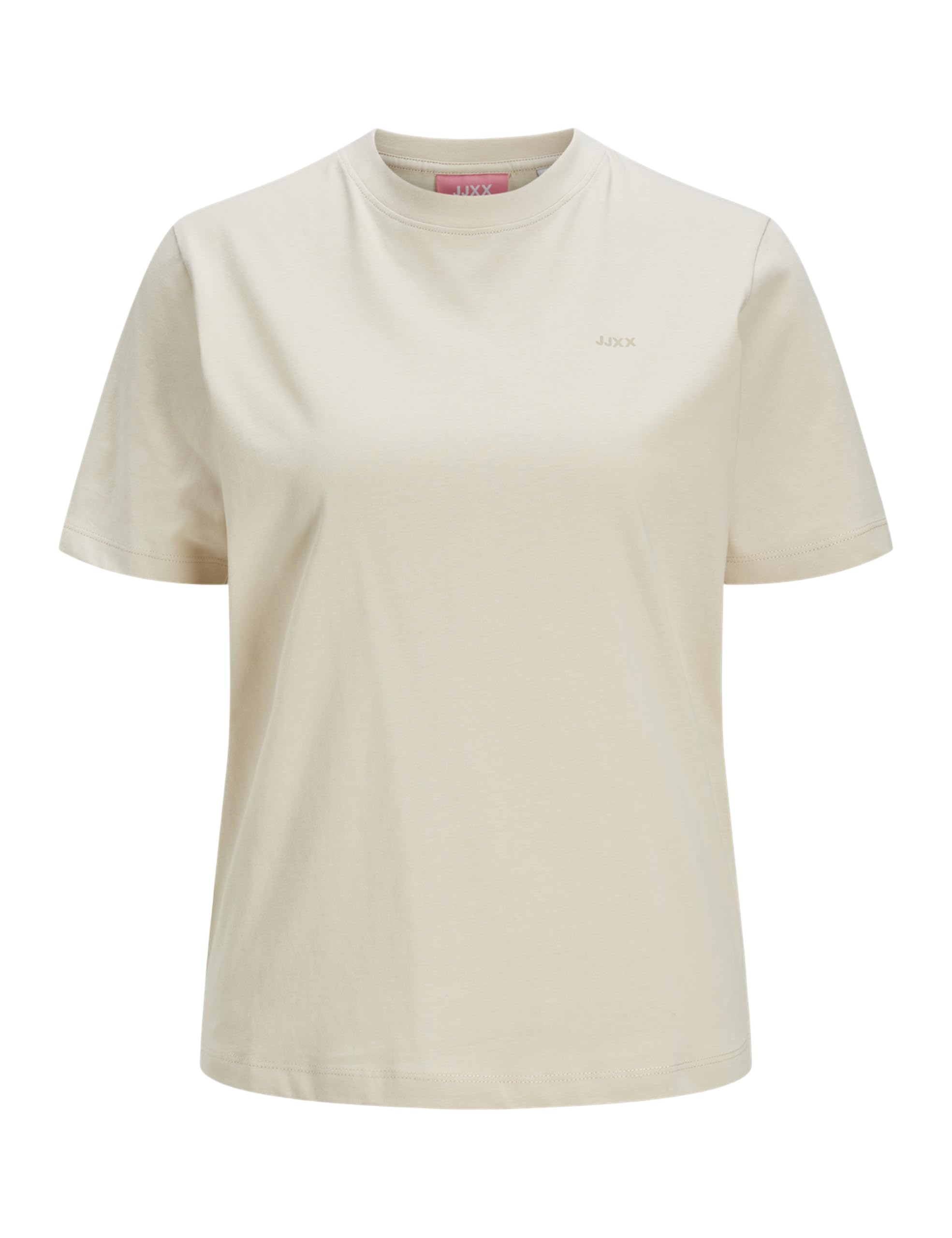 Jack & Jones Jxanna Reg SS Every Logo Tee JRS Noos, Fog/Print: Feather Grey Jjxx Logo, S