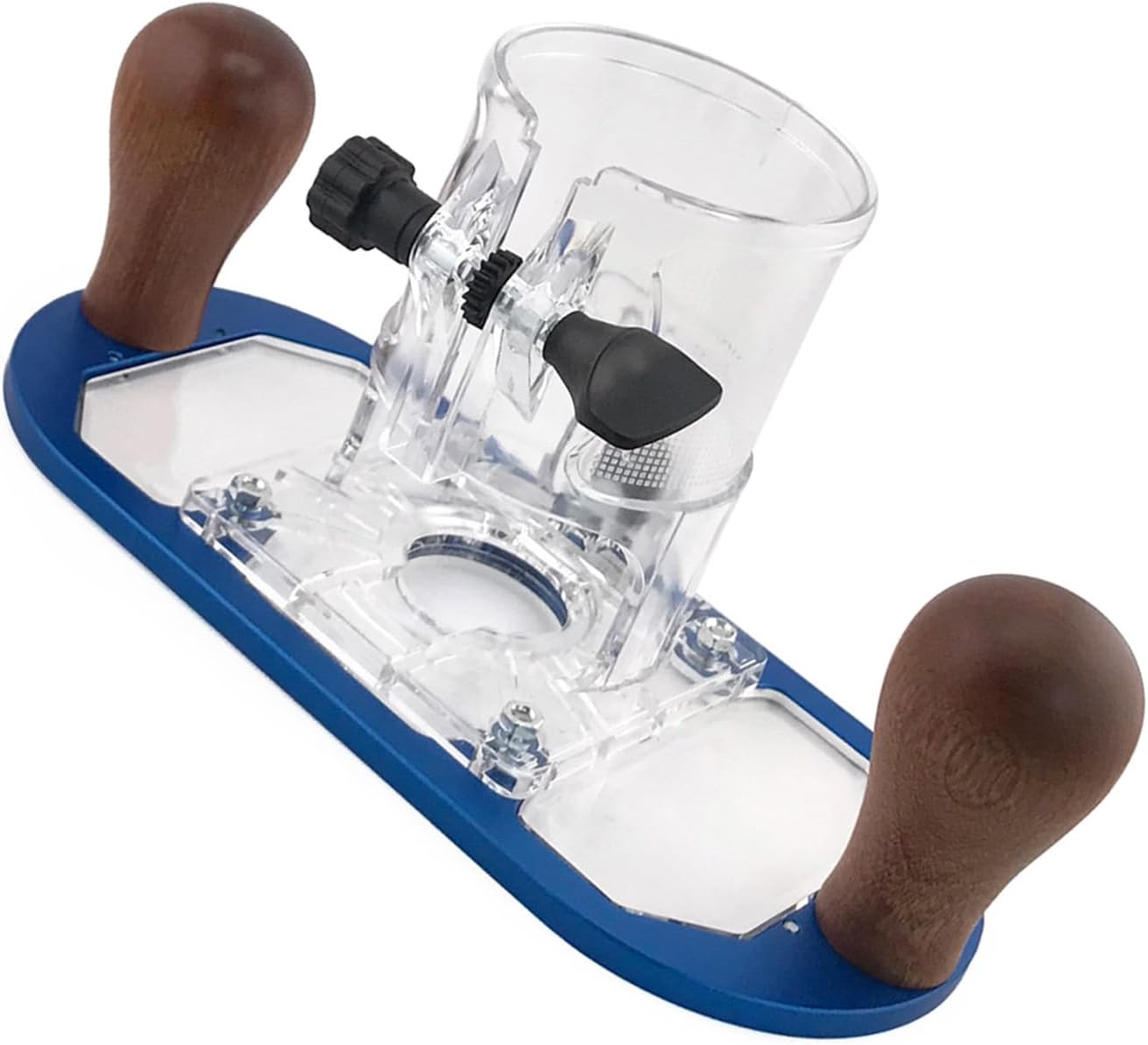 Heavy Duty Trimmers Base Conversion Kits with Clear Guard Aluminum Acrylic Construction for Enhancing Stability Router Table Base with Clear Cover