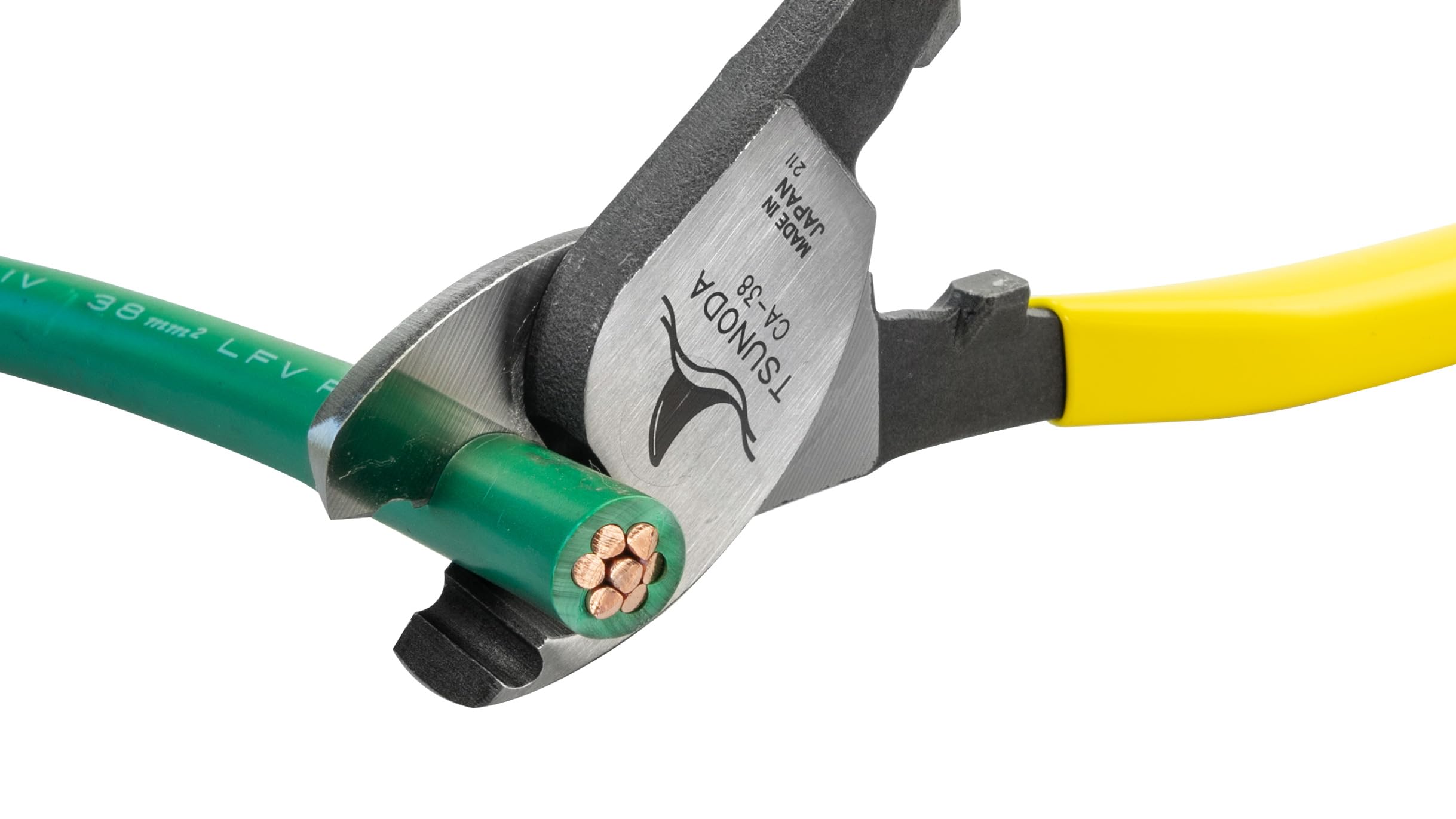 Tsunoda Kabelschneider, CA-38, gelb, 8-Inch
