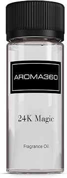 Aroma360-24K Magic Fragrance Oil Blend 50ML | Hotel Inspired Luxury Essential Oil Diffusers Aromatherapy Scent Diffuser Oil | Citrus Beginning of Bergamot, Lemon & Lemongrass with Notes of Jasmine