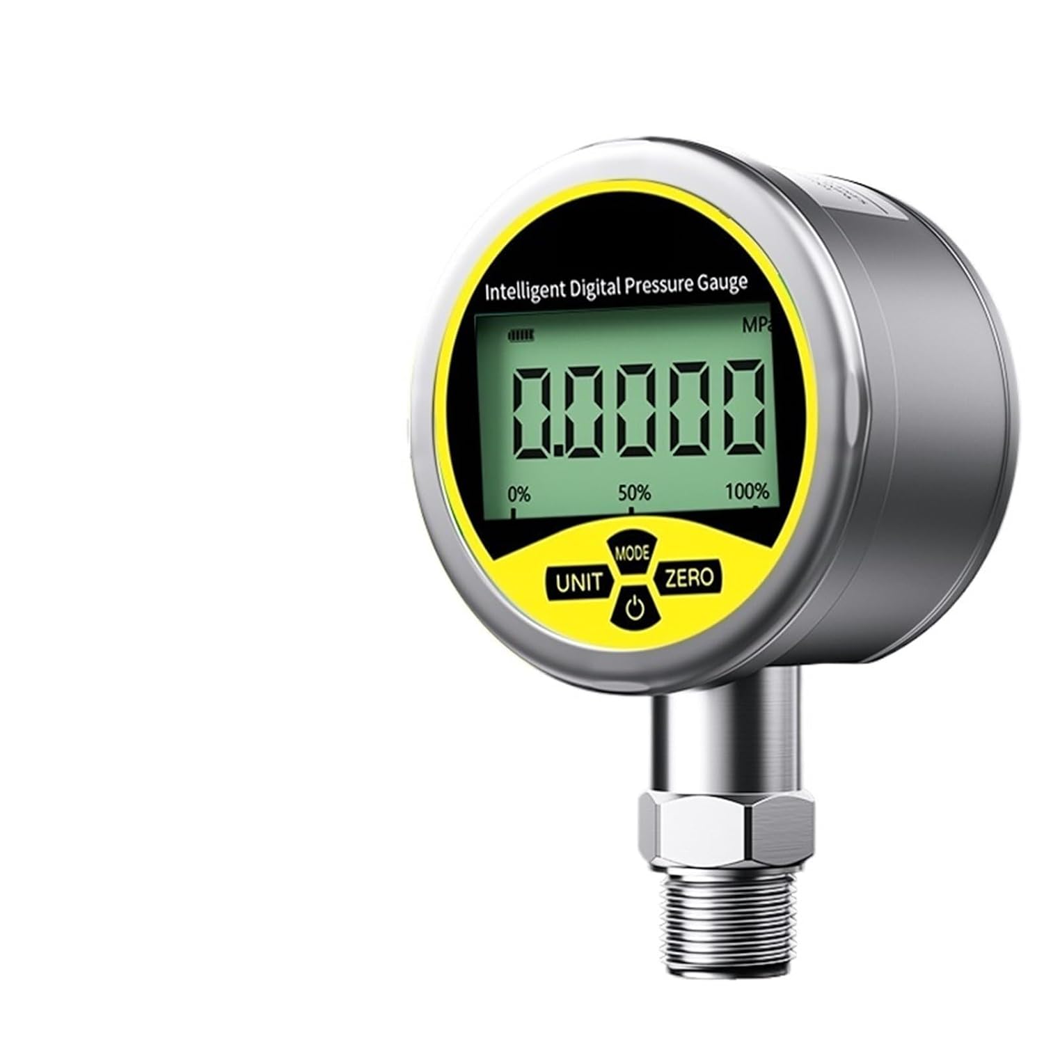 1pc Digital Pressure Manometer -0.1-10Mpa Digital Pressure Gauge 80mm M20*1.5 0.2% SS304 IP65 Pressure Manometer(0.2 80mm G1-2,0-0.16Mpa)