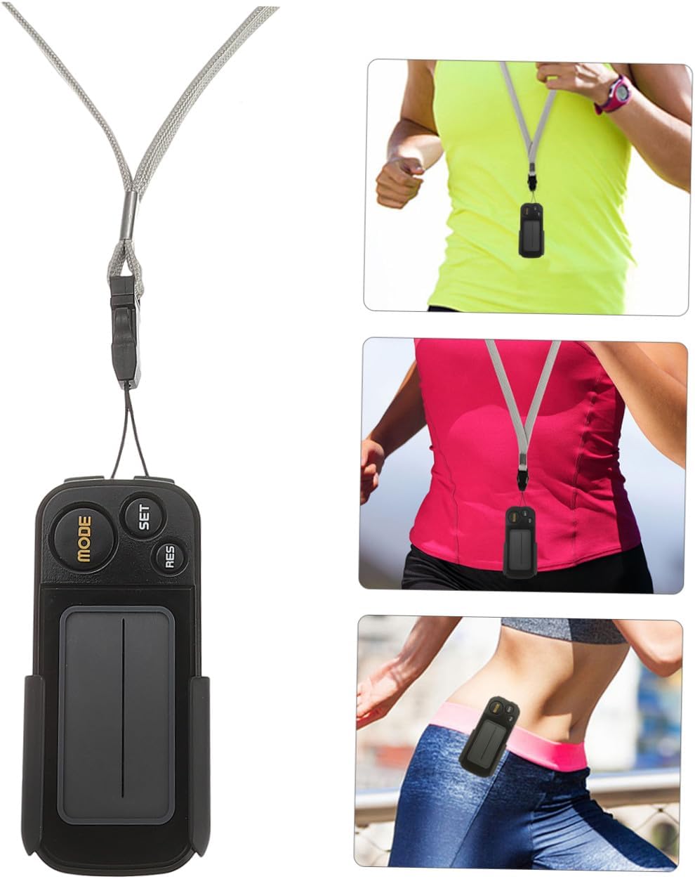 POPETPOP 2pcs Digital Electronic Pedometer for Fitness Tracking Day Memory Step Counter Display Lightweight Clip Design for Adults and Boys and Girls Accurate Distance and Calorie