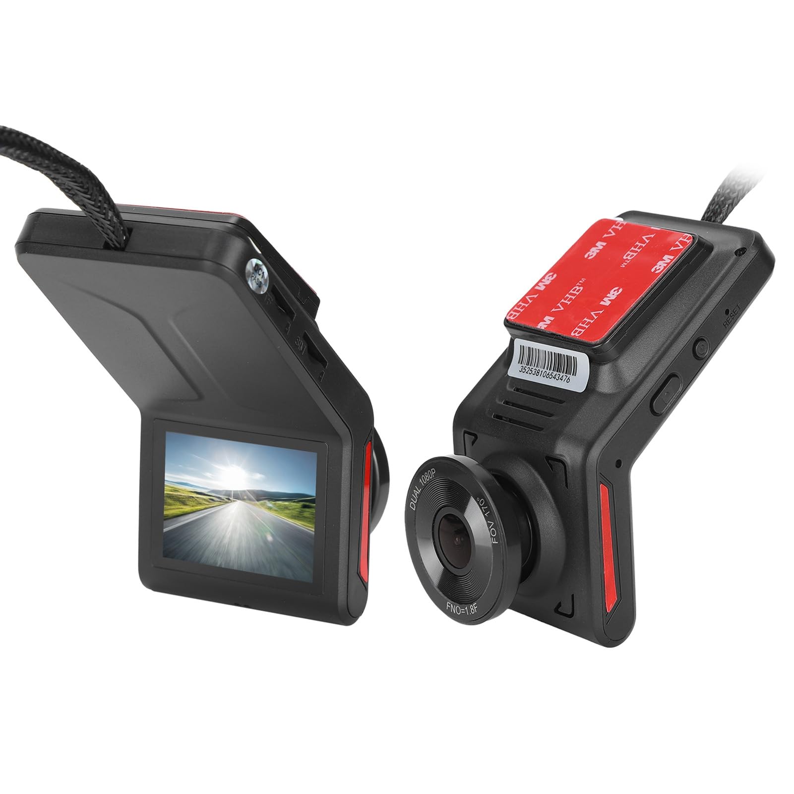 Bewinner Kamera Samochodowa DualLens K18 4G z WIFI GPS 1080P Rejestrator Jazdy do Zdalnego Monitorowania, Noktowizora, 24-godzinnego Monitorowania Bezpieczeństwa Samochodu