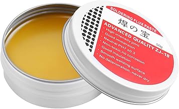 Solder Flux Paste 50g Rosin Solder Flux Tin Paste Solder Grease No-Clean Lead-Free Flux Environmentally Friendly Solder Paste Welding Repair Tool for Phone Computer SMD PCB BGA Home Appliance (50g)