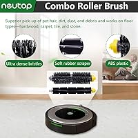 Vista 3 de Neutop Piezas de repuesto compatibles con iRobot Roomba 675 677 671 670 665 655 645 694 692 614, incluye batidor flexible y cepillo de cerdas