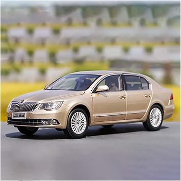 Scale Finished Model Car Diecast 1/18 For Skoda Superb Coupe Simulation Alloy Car Model Collection Souvenir Decoration Display Miniature Replica CarGold