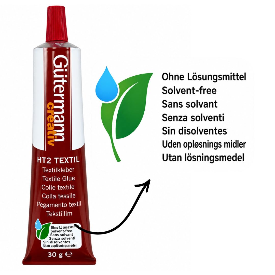 Gütermann HT2 Textile Adhesive 30 g, Solvent-Free