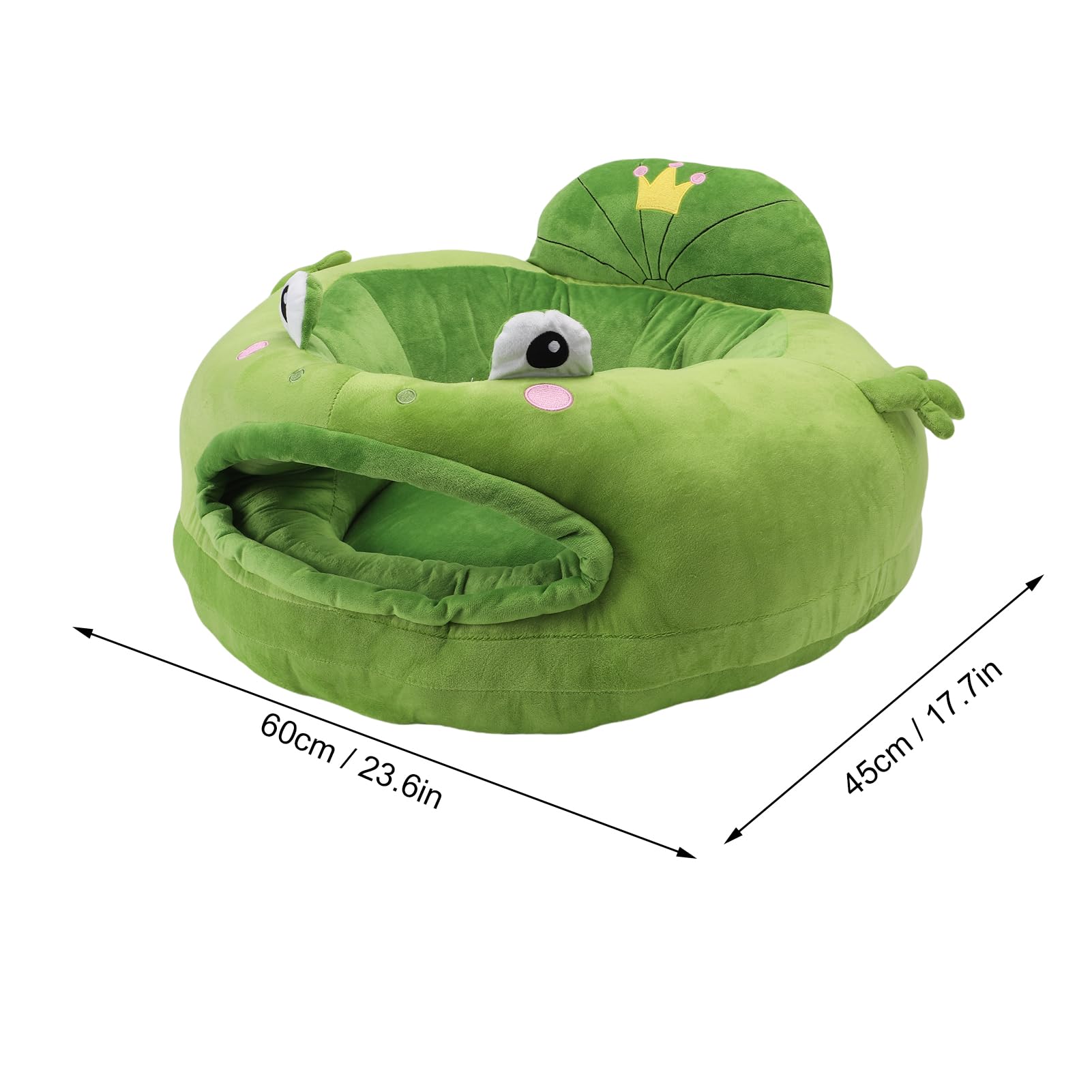 Divano per bambini in peluche, ideale per neonati, morbido sedile di supporto, 45 x 60 cm, per giocare (stile 2)